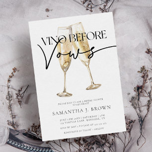 Vino Före Vows Elegant Vin Möhippa Inbjudningar