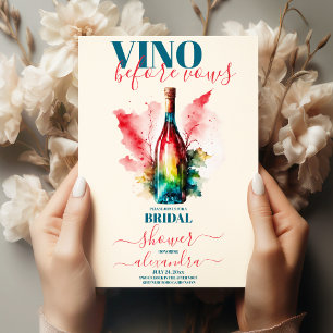 Vino Före Vows Elegant Vin Möhippa Inbjudningar