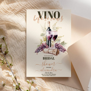 Vino Före Vows Elegant Vin Möhippa Inbjudningar