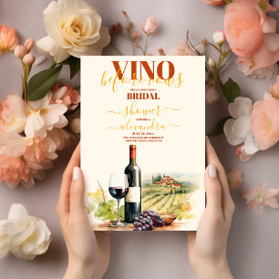 Vino Före Vows Möhippa Bachelorette Inbjudningar