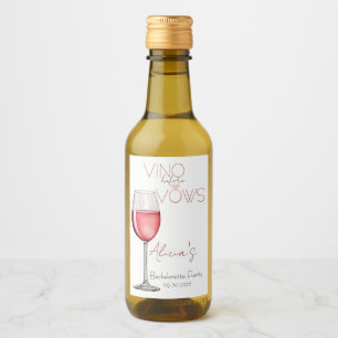 Vino före vows möhippa / bröllopsfest mini vinetikett