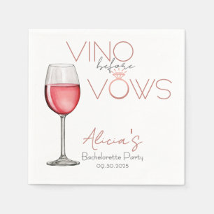 Vino före vows möhippa / bröllopsfest pappersservett