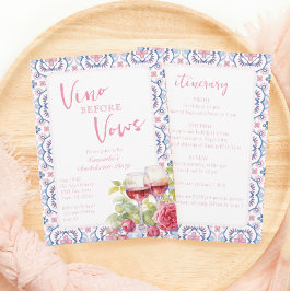 Vino Före Vows Napa Bachelorette Inbjudningar