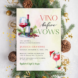 Vino före Vows Rosa Vin Tema Möhippa Inbjudningar