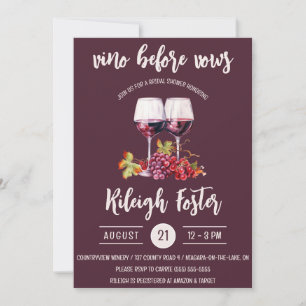 Vino Före Vows, Vin, Flaskor, Möhippa Inbjudningar