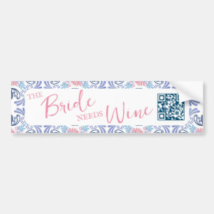 Vino före Vows vin Land Bachelorette Party Bildekal