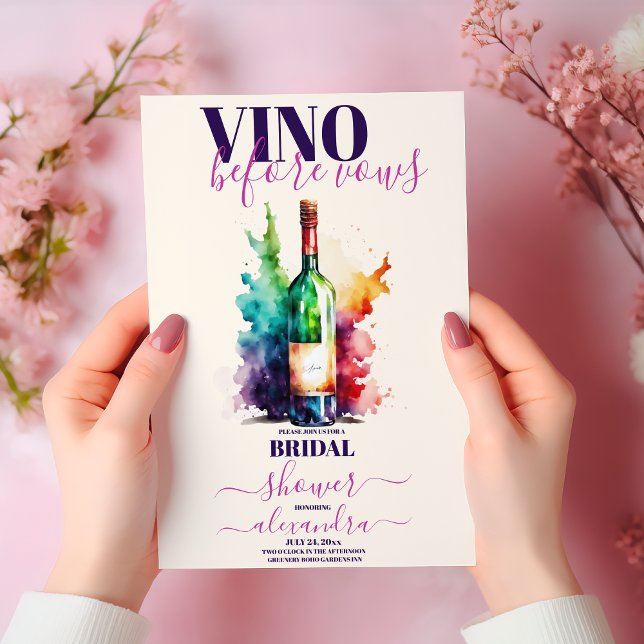 Vino Före Vows Vin Möhippa Burgundy Inbjudningar (Skapare uppladdad)