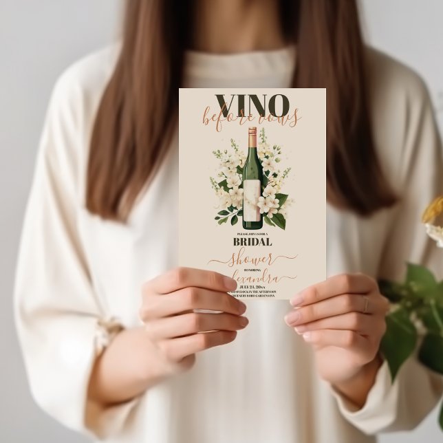 Vino Före Vows Vin-Möhippa för testning Inbjudningar (Skapare uppladdad)