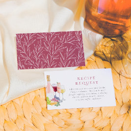 Vino Före Vows Vin-Möhippa för testning Tilläggskort