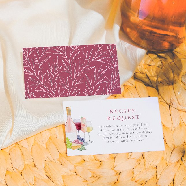 Vino Före Vows Vin-Möhippa för testning Tilläggskort (Skapare uppladdad)