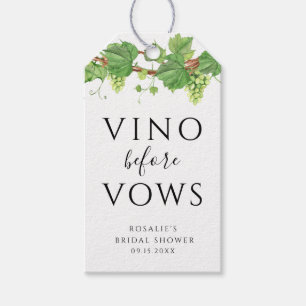 Vino före Vows Vin Theme Möhippa Presentetikett