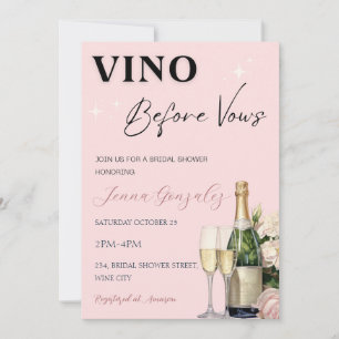 Vino Före Vows Vin Winery Möhippa Inbjudningar