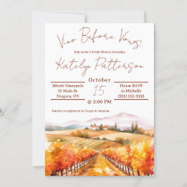 Vino Före Vows, Vineyard Möhippa Inbjudningar