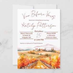 Vino Före Vows, Vineyard Möhippa Inbjudningar