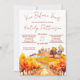 Vino Före Vows, Vineyard Möhippa Inbjudningar