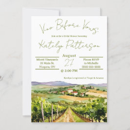 Vino Före Vows, Vineyard Möhippa Inbjudningar