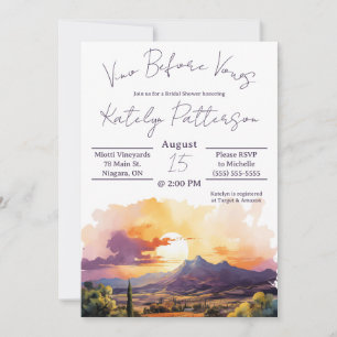 Vino Före Vows, Vineyard Möhippa Inbjudningar
