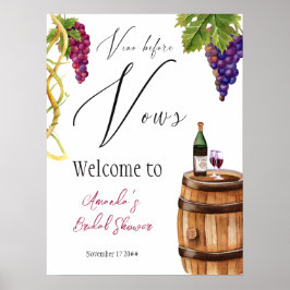 Vino Före Vows Winery Möhippa Welcome Poster