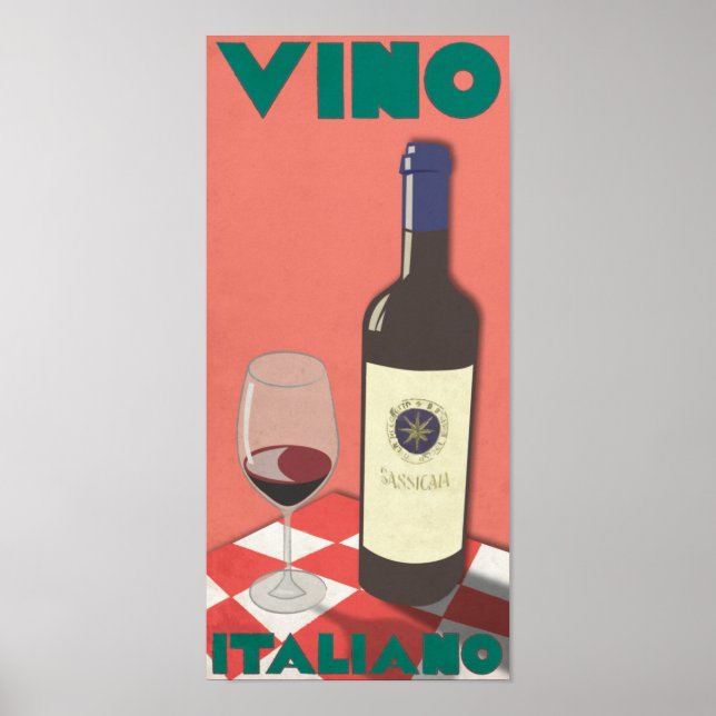 Vino Italiano Poster (Framsidan)