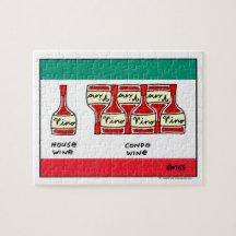 Vino Tecknad för Oenophiles Funny Vin Flaskor