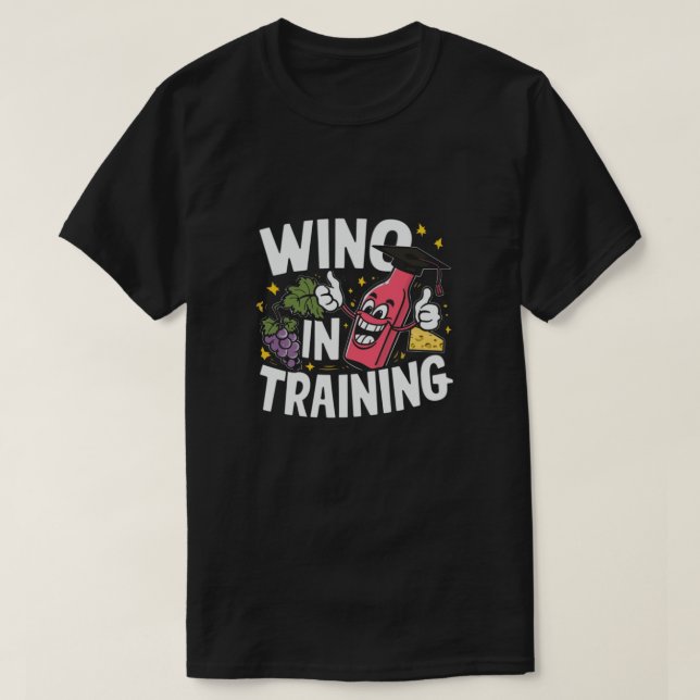 Vino under utbildning t shirt (Design framsida)