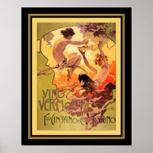"Vino Vermouth" Art nouveau Poster ca 1901