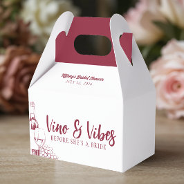 Vino & Vibes Bröllopsdusch Presentaskar