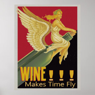 Vino-Vin Flies Vintage affisch