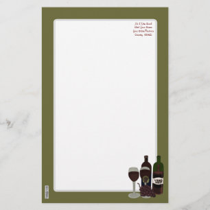 Vinoargbiggan - (skönheten i flaskan) brevpapper