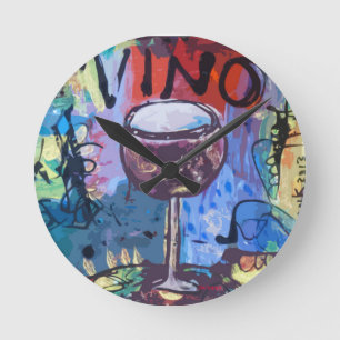 Vinodeppighet Rund Klocka