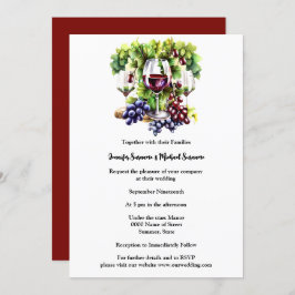 Vinodling av vindruvor med vattendärg, vin, land inbjudningar