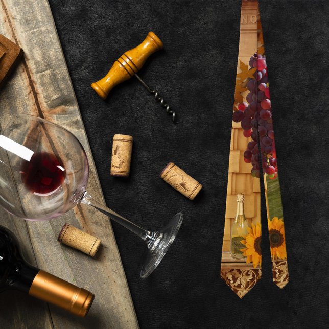 Vinodling eller Vin Theme Tie Slips (Skapare uppladdad)