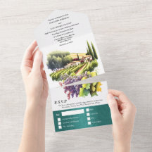 Vinodling i bröllop i Toscana