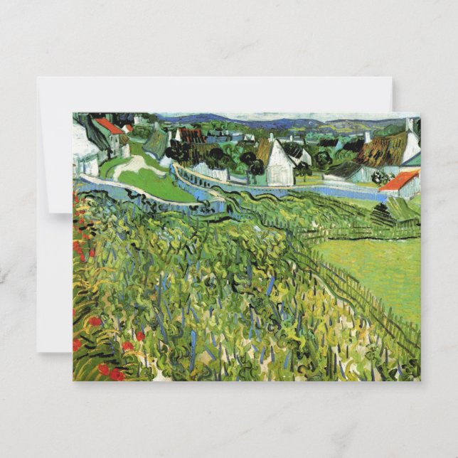 Vinodlingar med Auvers vy av Vincent van Gogh (Framsida)