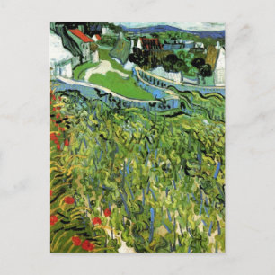 Vinodlingar med Auvers vy av Vincent van Gogh Vykort