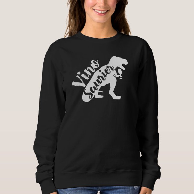 Vinosaur Vinosaurus Dinosaur Vin-festival T Shirt (Framsida)