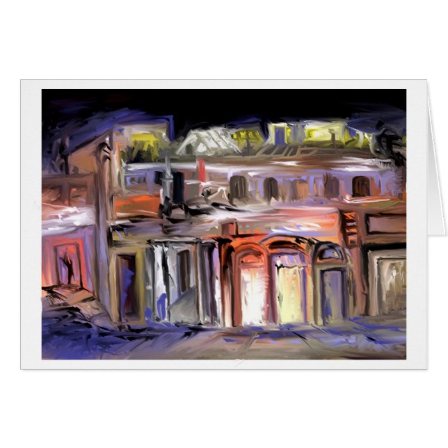 "Vinotinto för Candela y ", Hälsningskort (Framsidan Horizontal)