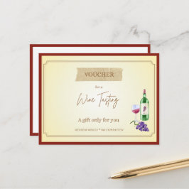 'Vinprovning' Roligt Presentkupong Vykort