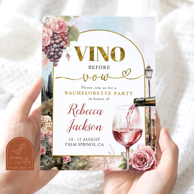 Vinprovning Systerfest Weekend Itinerary Inbjudningar (Skapare uppladdad)