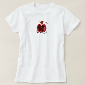 Vinröd granatäpple estetisk frisk sommar t shirt