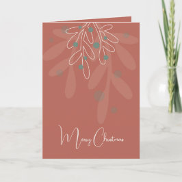 Vinröd jul abstrakt blomster kort