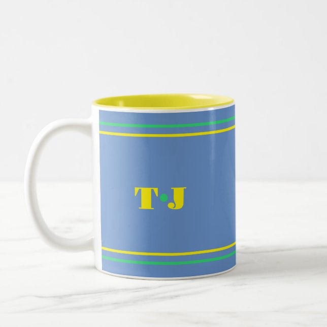Vinröd Personlig  Två-Tonad Mugg (Vänster)
