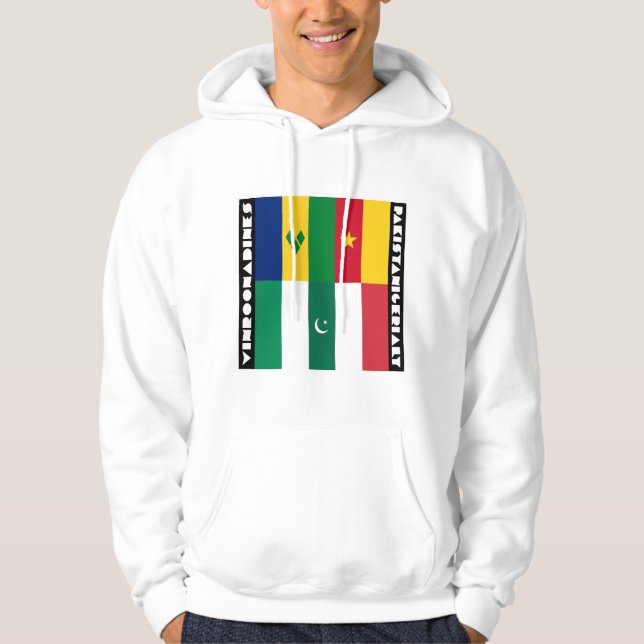 Vinroonadiner och pakistanigeriali hoodie (Framsida)