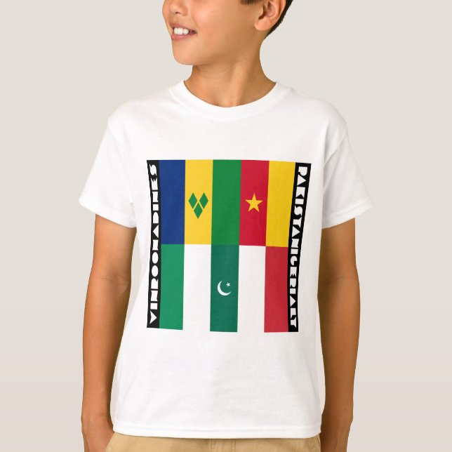 Vinroonadiner och pakistanigeriali t shirt (Framsida)