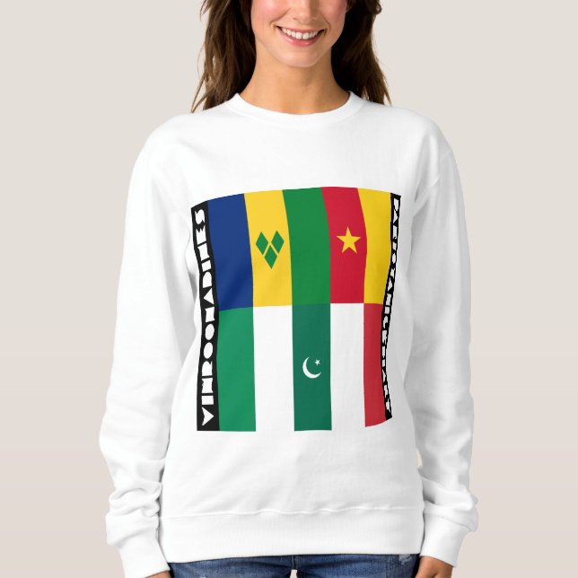 Vinroonadiner och pakistanigeriali t shirt (Framsida)