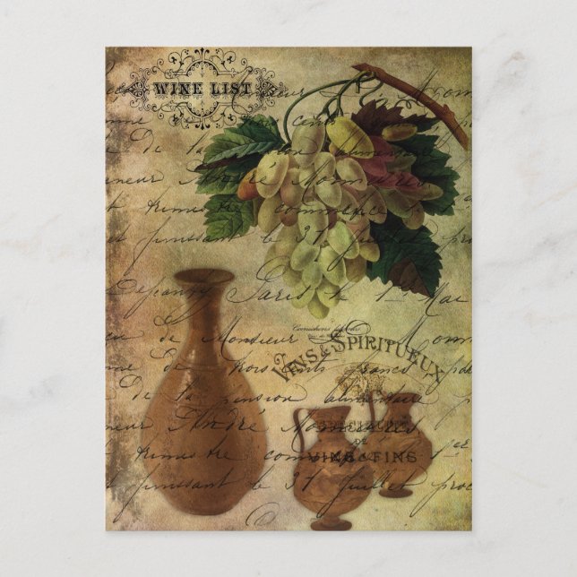 Vins Spiritueux, Nectar av gudarna Vykort (Framsida)