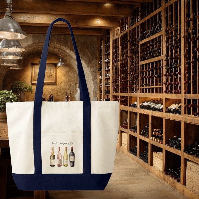 Vinskännares handväskor med rolig text  tygkasse (Wine lover tote bag)