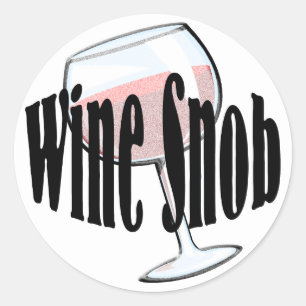 Vinsnobb Runt Klistermärke