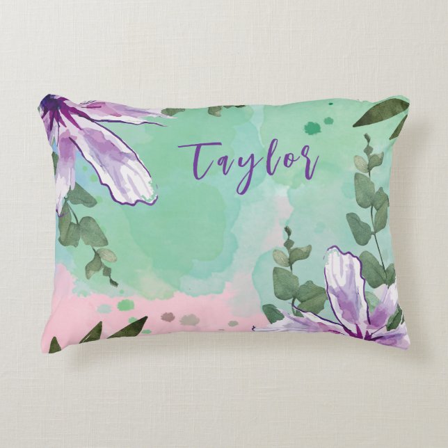 Vinsome tittar charming färgad Temakudde Prydnadskudde (Framsidan)