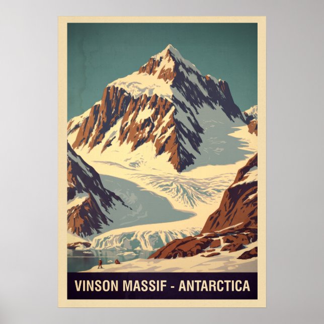 Vinson Massif Antarctica V05 Poster (Framsidan)